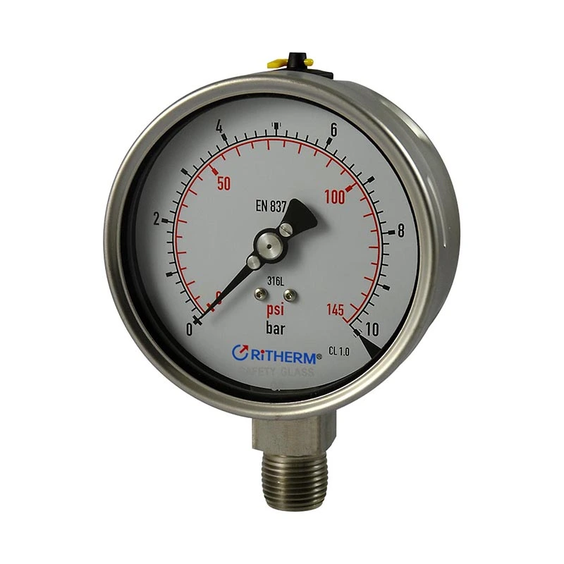 Manometro interamente in acciaio inossidabile saldato al laser